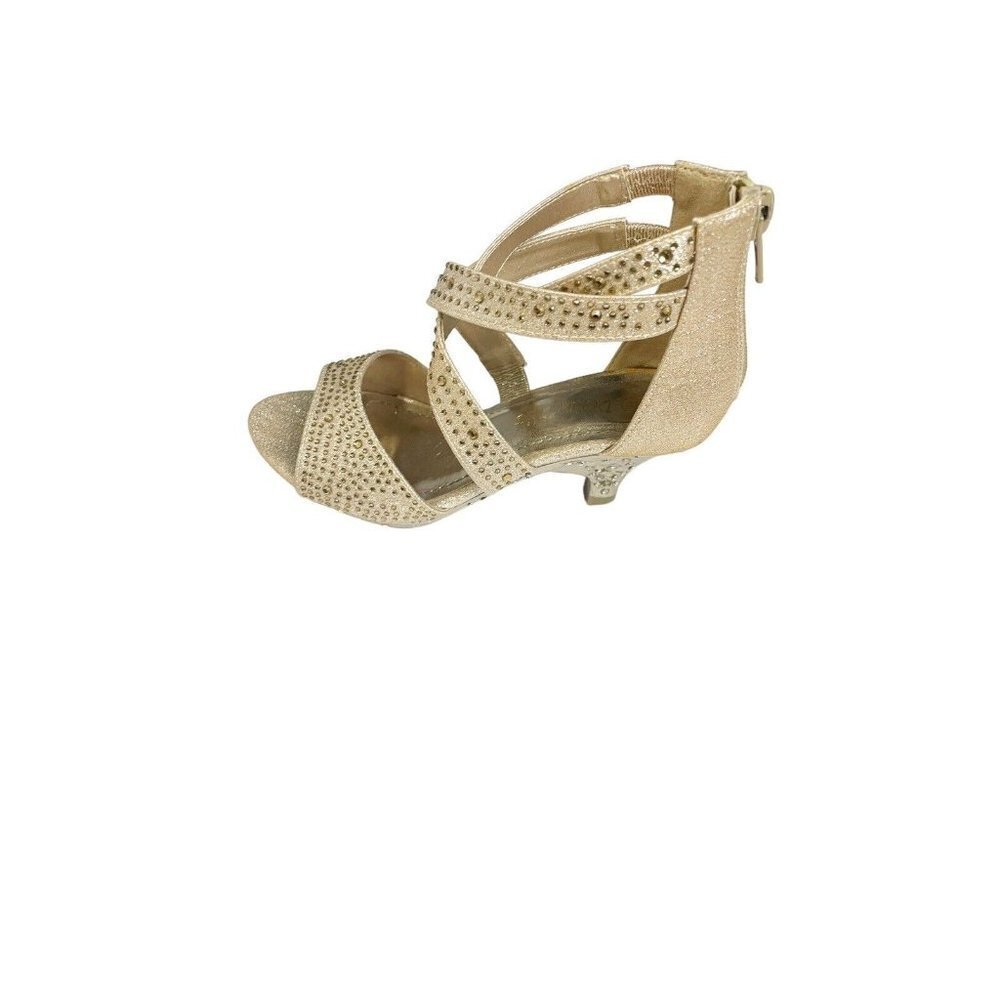 Dream Pairs Girls Gold Strappy Dress Sandals